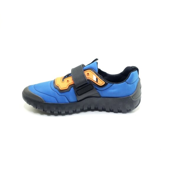 Prada Colorblock Nylon Scuba Sneaker Blue Orange Mens US 8 - Picture 10 of 11